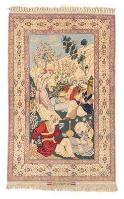 Isfahan Silk, - Tappeti orientali, tessuti, arazzi