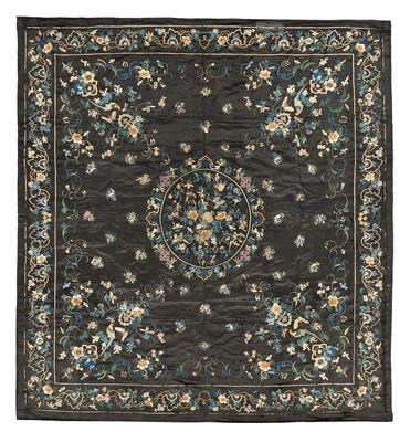 China Textil, ca. 198 x 175 cm, - Orientteppiche, Textilien und Tapisserien