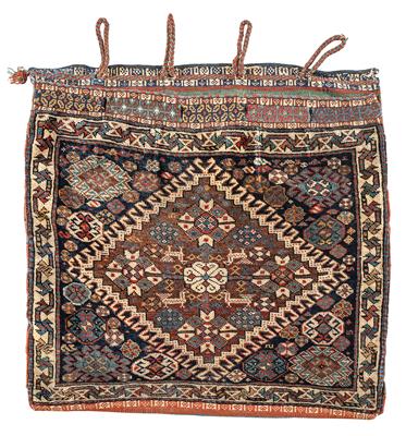 Gashgai Taschenfront, ca. 61 x 67 cm, - Orientteppiche, Textilien und Tapisserien