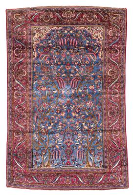 Keschan Seide, ca. 198 x 126 cm, - Orientteppiche, Textilien und Tapisserien