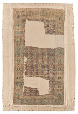 Khotan Silk Fragment, - Orientální koberce, textilie a tapiserie