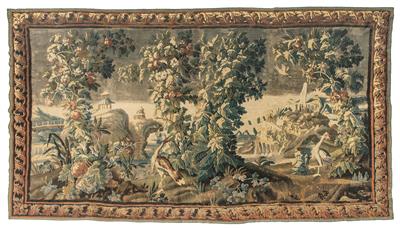 Tapisserie, ca. 250 x 446 cm, - Orientteppiche, Textilien und Tapisserien