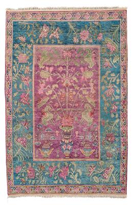 Yarkand Seide,  ca. 186 x 122 cm, - Orientteppiche, Textilien und Tapisserien