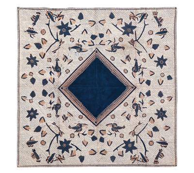 Batik Textile, Indonesia, c. 105 x 105 cm. - Tappeti orientali, tessuti, arazzi