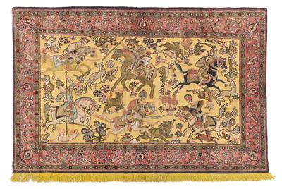 Ghom Silk, Iran, c. 103 x 159 cm, - Orientální koberce, textilie a tapiserie