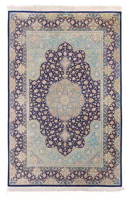 Ghom Seide,  Iran, ca. 298 x 195 cm, - Orientteppiche, Textilien und Tapisserien