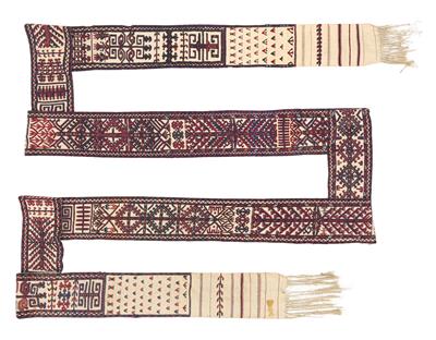 Jomud Zeltband, Turkmenistan, ca. 1355 x 33 cm, - Orientteppiche, Textilien und Tapisserien