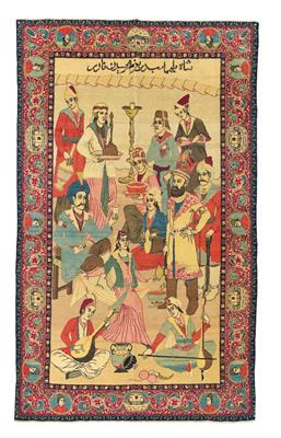Keshan, Iran, c. 220 x 132 cm, - Tappeti orientali, tessuti, arazzi