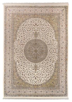 Keshan Silk, Iran, c. 500 x 348 cm, - Oriental Carpets, Textiles and Tapestries