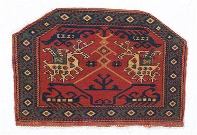 Soumak, unknown origin, c. 29 x 41 cm, - Orientální koberce, textilie a tapiserie
