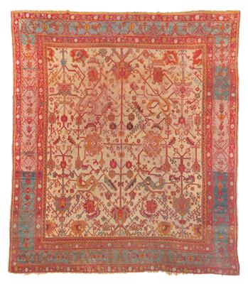 Ushak, West Anatolia, c. 470 x 415 cm, - Tappeti orientali, tessuti, arazzi