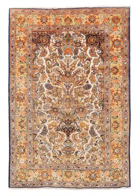 Keshan Souf Silk, Iran, c. 205 x 140 cm, - Tappeti orientali, tessuti, arazzi