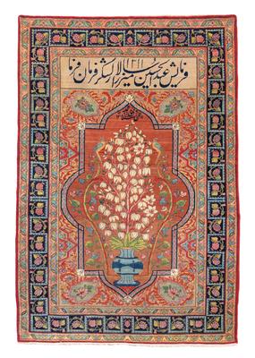 Kirman Raver, Iran, c. 193 x 130 cm, - Oriental Carpets, Textiles and Tapestries