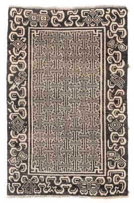Schigatse-Khaden, Tibet, ca. 138 x 88 cm, - Orientteppiche, Textilien und Tapisserien
