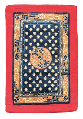 Sitzteppich, Tibet, ca. 86 x 57 cm, - Orientteppiche, Textilien und Tapisserien