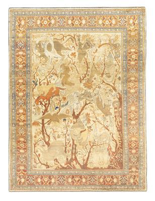 Heriz Seide, Iran, ca. 180 x 135 cm, - Orientteppiche, Textilien und Tapisserien