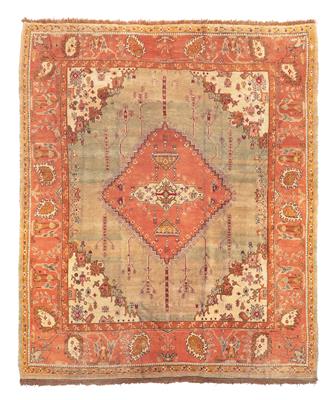 Uschak, Türkei, ca. 500 x 413 cm, - Orientteppiche, Textilien und Tapisserien