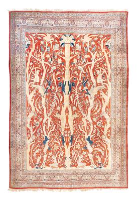 Heriz Silk Vaq-Vaq, Iran, c. 360 x 270 cm, - Tappeti orientali, tessuti, arazzi