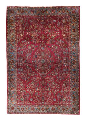 Keshan Silk, Iran, c. 201 x 135 cm, - Orientální koberce, textilie a tapiserie