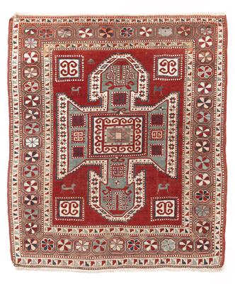 Sevan Kazak, Southwest Caucasus, c. 195 x 166 cm, - Oriental Carpets, Textiles and Tapestries