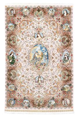 Tabriz Fine, Iran, c. 309 x 200 cm, - Oriental Carpets, Textiles and Tapestries