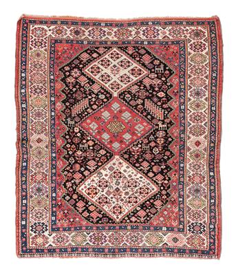 Gaschgai, Iran, c.128 x 110 cm, - Oriental Carpets, Textiles and Tapestries