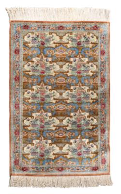 Ghom Silk extra fine, Iran, c.115 x 75 cm, - Oriental Carpets, Textiles and Tapestries