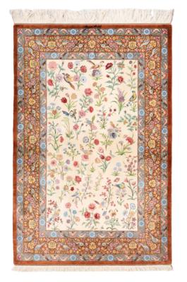 Ghom Silk extra fine, Iran, c.157 x 103 cm, - Oriental Carpets, Textiles and Tapestries