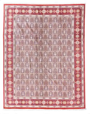 Ghom Seide extra fein, Iran, ca.380 x 297 cm, - Orientteppiche, Textilien und Tapisserien