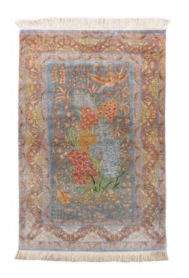 Ghom Silk fine, Iran, c.119 x 79 cm, - Tappeti orientali, tessuti, arazzi