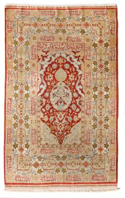 Hereke Silk 10 x 10, Turkey, c.163 x 100 cm, - Oriental Carpets, Textiles and Tapestries