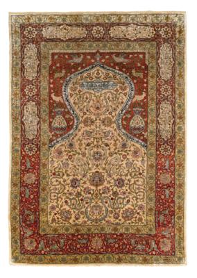 Hereke Silk 11 x 11, Turkey, c.174 x 121 cm, - Tappeti orientali, tessuti, arazzi