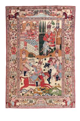 Keschan Dabir, Iran, c.205 x 141 cm, - Orientální koberce, textilie a tapiserie