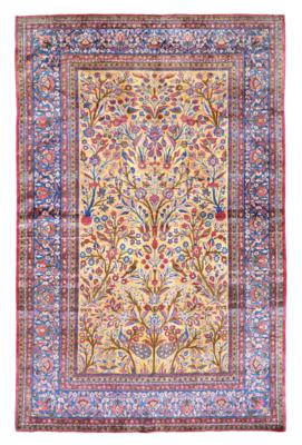 Keschan Silk, Iran, c.197 x 127 cm, - Orientální koberce, textilie a tapiserie