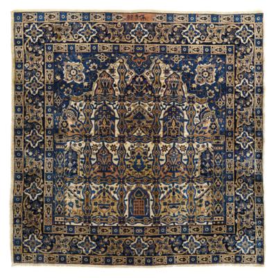 Kirman, Iran, c.147 x 145 cm, - Orientální koberce, textilie a tapiserie