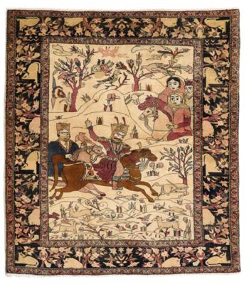 Saruk Ferahan, Iran, c.151 x 133 cm, - Orientální koberce, textilie a tapiserie