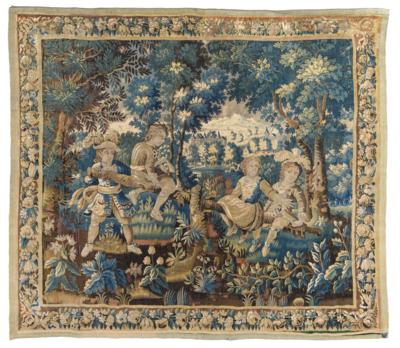 Tapisserie, Frankreich, ca.268 x 305 cm, - Orientteppiche, Textilien und Tapisserien