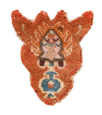 Animal Headdress, Tibet, c.23 x 20 cm, - Orientální koberce, textilie a tapiserie