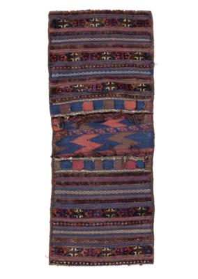 Baluch double bag, Afghanistan, c. 134 x 55 cm, - Oriental Carpets, Textiles and Tapestries