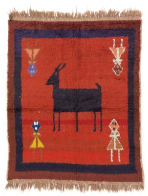 Gabbeh, Iran, c. 169 x 138 cm, - Oriental Carpets, Textiles and Tapestries