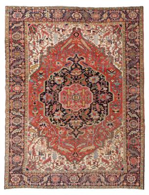 Heriz, Iran, c. 330 x 250 cm, - Oriental Carpets, Textiles and Tapestries