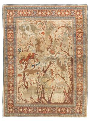 Heriz Silk, Iran, c. 180 x 135 cm, - Oriental Carpets, Textiles and Tapestries