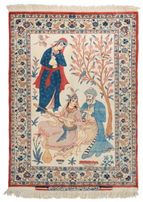 Isfahan Seyrafian, Iran, c. 100 x 73 cm, - Oriental Carpets, Textiles and Tapestries