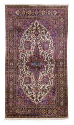 Keschan Seide, Iran, ca. 214 x 134 cm, - Orientteppiche, Textilien & Tapisserien