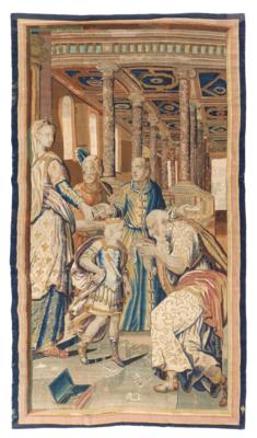 Tapisserie, Frankreich, ca. H.331 x B.187 cm, - Orientteppiche, Textilien & Tapisserien