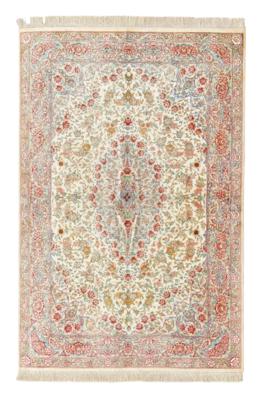 Ghom Seide fein, Iran, ca. 152 x 105 cm, - Orientteppiche, Textilien & Tapisserien