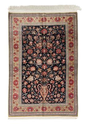 Ghom Seide fein, Iran, ca. 154 x 100 cm, - Orientteppiche, Textilien & Tapisserien