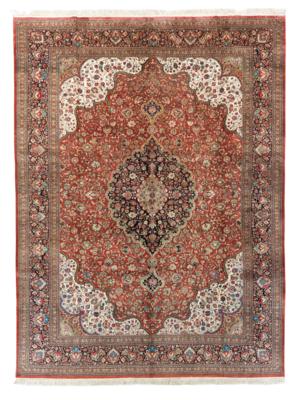 Ghom Seide fein, Iran, ca. 403 x 302 cm, - Oriental Carpets, Textiles and Tapestries