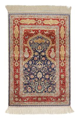 Hereke Seide 15 x 15, Türkei, ca. 152 x 102 cm, - Orientteppiche, Textilien & Tapisserien