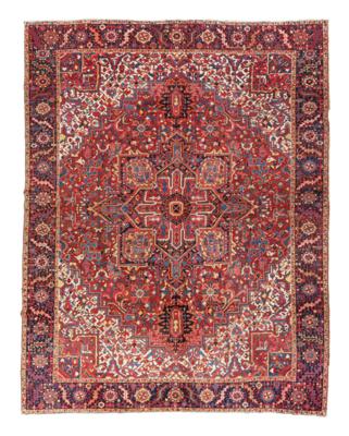 Heriz, Iran, ca. 440 x 342 cm, - Orientální koberce, textilie a tapiserie